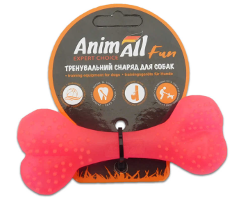 AnimAll Fun Игрушка Кость коралловая